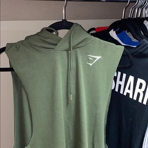 Gymshark hooded drop tank